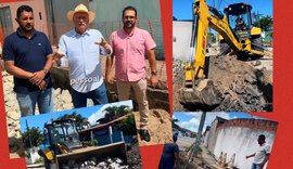 Com técnica e máquinas no canteiro, Quebrangulo enfrenta e corrige falha crônica em vias de conjunto residencial