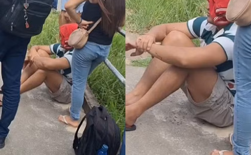 Estudante da Ufal é atingido por parte de parede que desaba em prédio do Instituto de Matemática