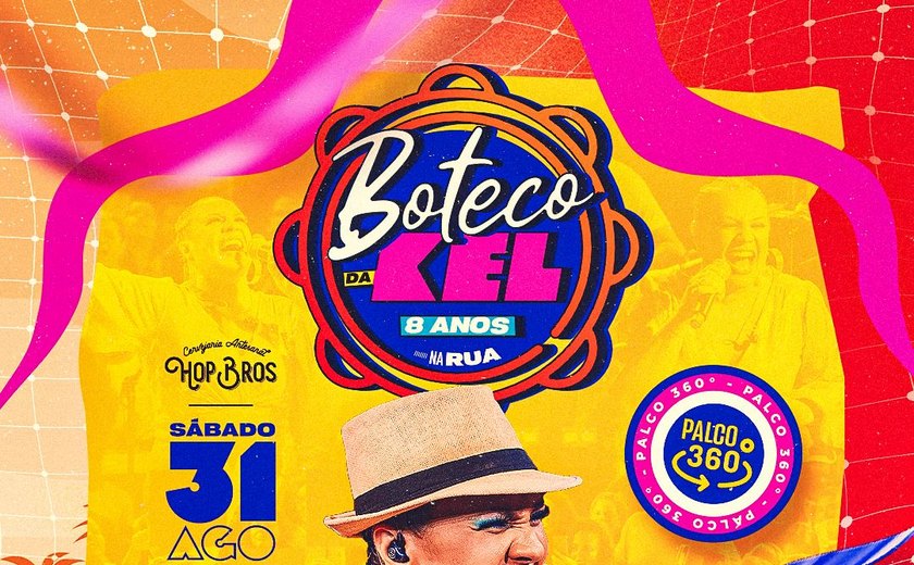 Kel Monalisa comemora 8 anos do Boteco da Kel no dia 31 de agosto, em Jaraguá