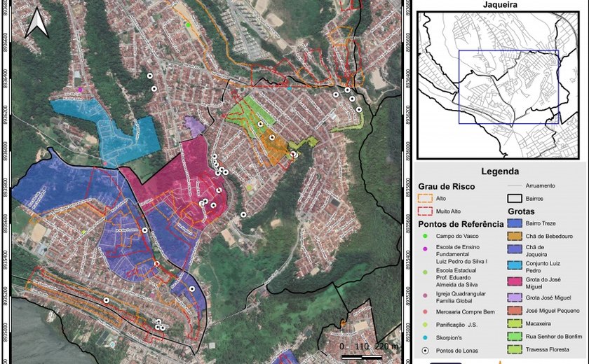 Novos mapas das áreas de risco auxiliam atuação da Defesa Civil de Maceió