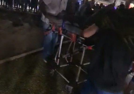 Jovem fica ferido durante tentativa de homicídio em parque de diversão instalado em Viçosa