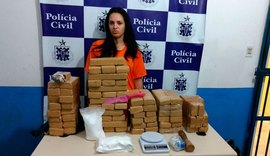 Jovem é presa com quase 100 quilos de maconha escondidos embaixo de berço