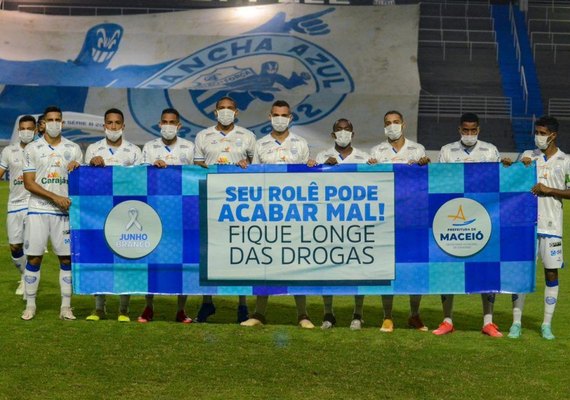 Clubes do futebol alagoano reforçam campanha de Prevenção às Drogas em Maceió