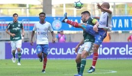 Bahia e Palmeiras não saem de empate ruim para os dois times