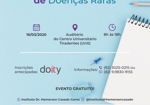Simpósio vai discutir desafios e perspectivas das doenças raras em Alagoas