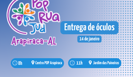 MPF acompanha entrega de óculos a pessoas atendidas no Mutirão Pop Rua Jud em Arapiraca