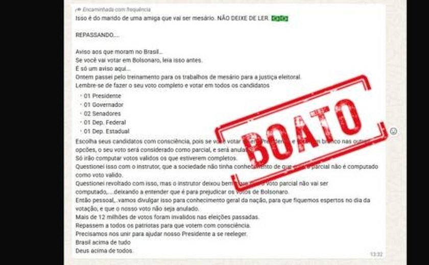 Voto nulo ou em branco para outros cargos não anula voto para presidente