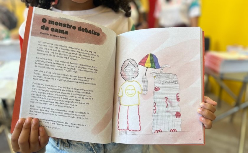 Alunas da rede municipal de Maceió se inspiram no folclore regional e criam histórias publicadas na Bienal do Livro
