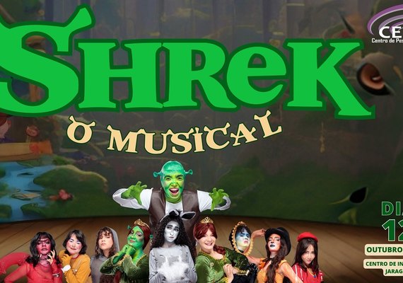 Centro de Pesquisas Cênicas traz o espetáculo ‘Shrek - O Musical’ neste domingo (12)