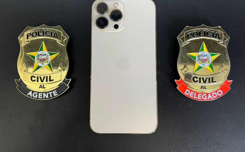 Polícia Civil de Alagoas recupera aparelho celular roubado em Sergipe