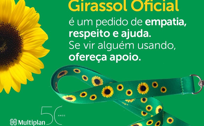 Cordões de Girassol para deficiências ou condições ocultas são distribuídos no Parque Shopping