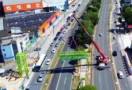Durval de Góes Monteiro terá trecho interditado para instalação de parte da passarela do Canaã