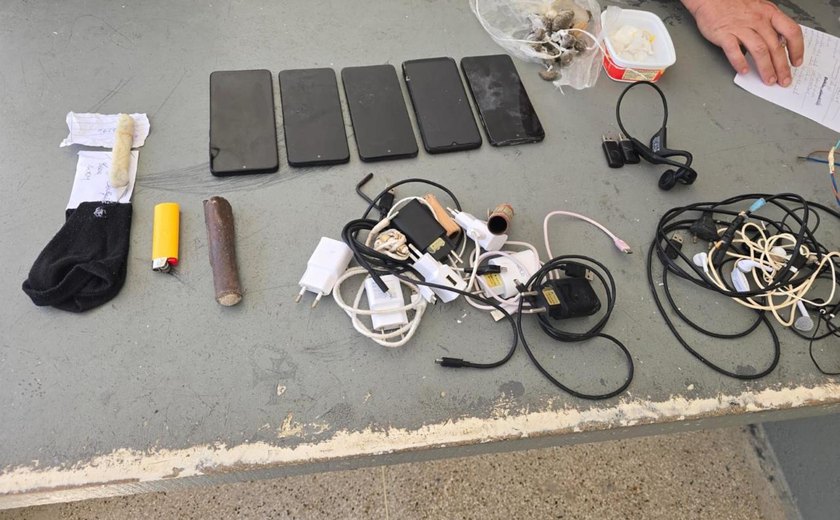 Policiais penais impedem fuga e apreendem materiais ilícitos em penitenciária de Maceió