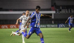 CSA sai na frente, mas deixa Grêmio empatar jogo no Rei Pelé