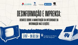 Evento para jornalistas e área jurídica abordará a desinformação no período eleitoral