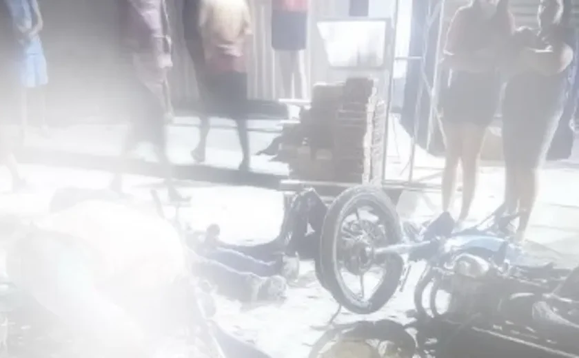 Colisão entre motos deixa um morto e dois feridos em Inhapi, no Sertão de Alagoas