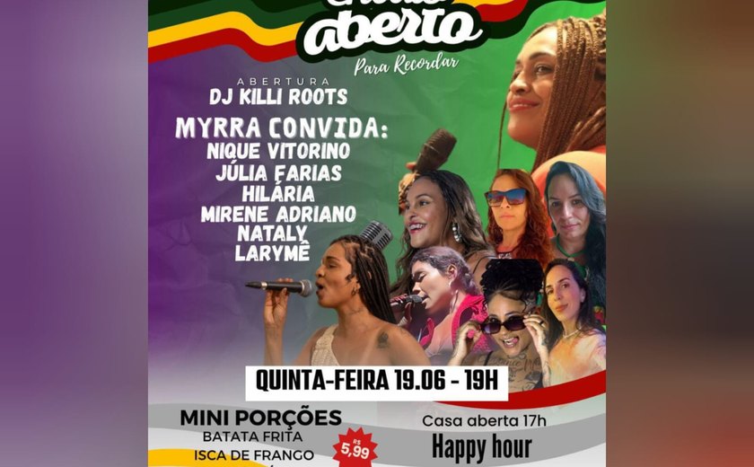 Projeto Ensaio Aberto retoma atividades com edição especial do Myrra Convida no Gira Mundo City