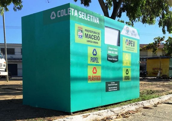 Prefeitura de Maceió instala mais dois pontos para coleta de materiais recicláveis