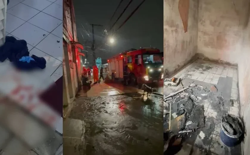 Mulher ferida em incêndio que deixou homem morto segue internada com quadro estável