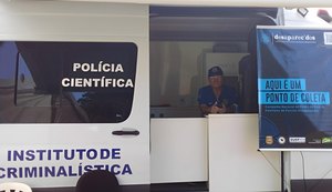 Polícia Científica faz coleta de material genético para identificação de pessoas desaparecidas