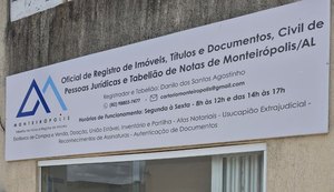 Corregedoria inspeciona cartório de Monteirópolis, no Sertão