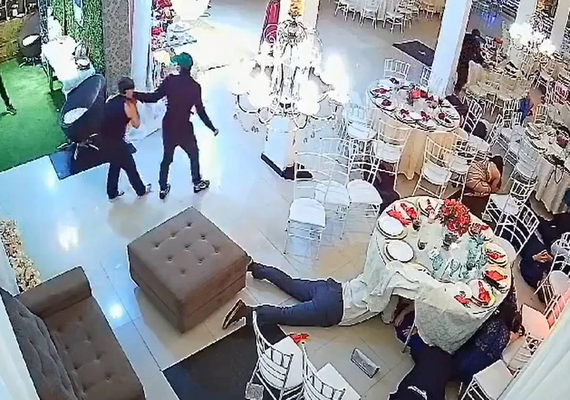Bando invade casamento, faz arrastão e puxa cabelo de mulher