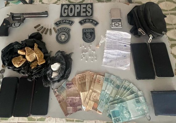 Em uma semana, PM/AL retira das ruas 35 armas de fogo e mais de 26 kg de drogas