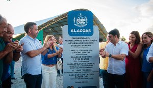 Governador inaugura obra do Minha Cidade Linda em Jequiá da Praia