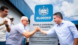 Governo inaugura 25ª Escola do Coração e sala do Saúde Até Você Digital em Estrela de Alagoas