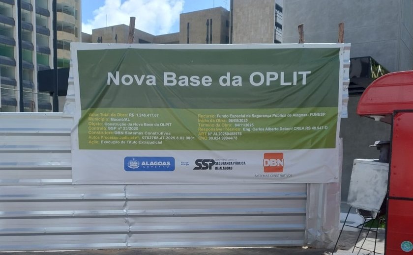 MP/AL  cobra informações sobre alvarás e licenças para a construção da sede da Oplit na Praça Gogó da Ema