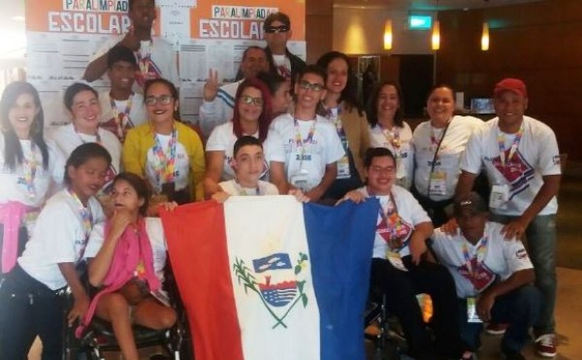 Alagoas encerra com dez medalhas sua participação nas Paralimpíadas Escolares