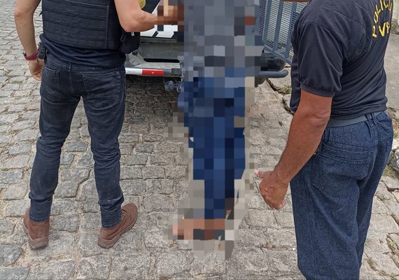 Suspeito de estupro de vulnerável, lesão corporal, extorsão e divulgação de nudez é preso pela PC