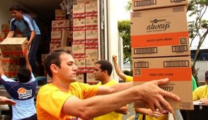 Força-tarefa leva 4,6 toneladas de donativos para nove municípios alagoanos