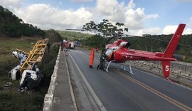 Bebê de um ano e meio está entre as vítimas de tombamento de carreta