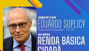 Eduardo Suplicy vem a Maceió para debater renda básica e cidadania em evento na Ufal