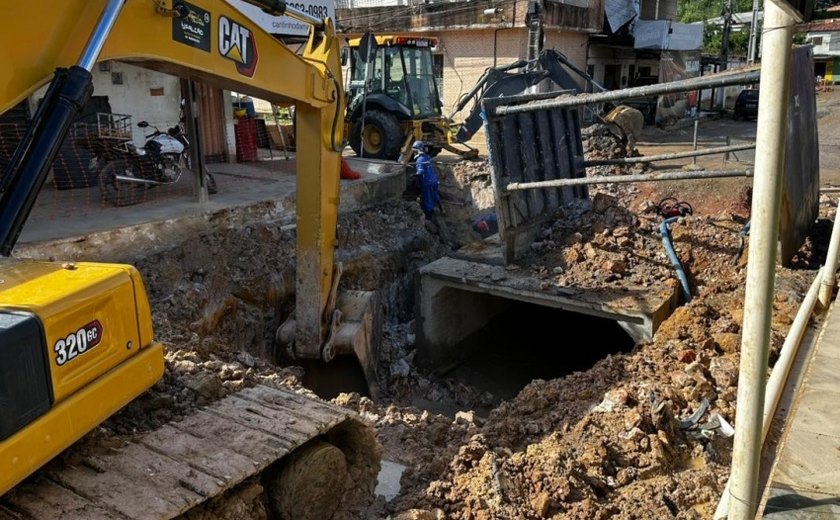 Grota do Ipanema recebe obras de drenagem para evitar alagamentos
