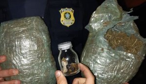 Quatro suspeitos de tráfico são presos com dois quilos de maconha