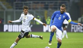 Clubes pedem e Alemanha e Itália poupam titulares em amistoso sem gols
