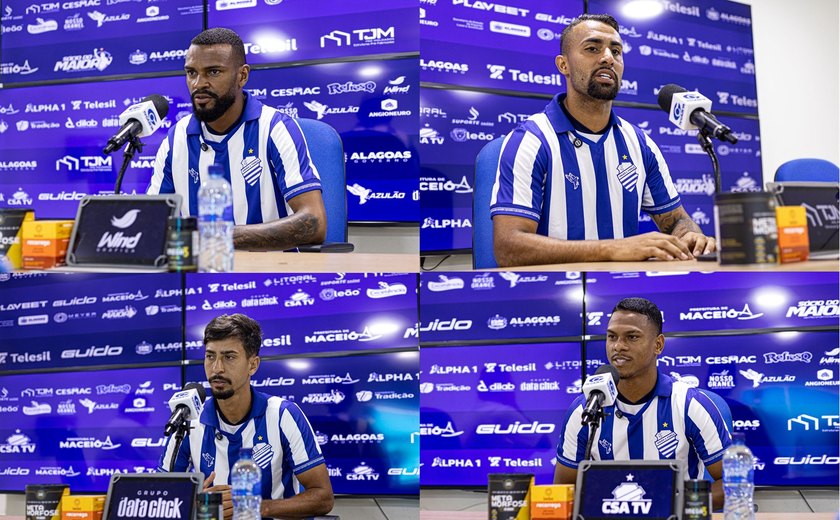 CSA apresenta quatro reforços para o Campeonato Brasileiro da Série D