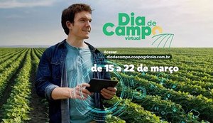 Evento agro digital será realizado de 15 a 22 de março