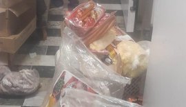Vigilância Sanitária apreende 250 kg de alimentos estragados no Eustáquio Gomes