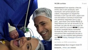 Selfie de bebê brasileiro 'sorrindo' após parto viraliza