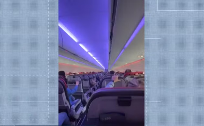 Avião tem forte turbulência após ser atingido por granizo ao decolar de Chapecó