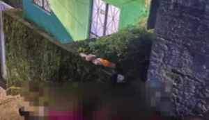Dois jovens são mortos a tiros e outras duas pessoas ficam feridas em escadaria de grota no Ouro Preto