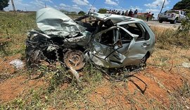 Três pessoas morrem em grave acidente  na AL-220 em Arapiraca