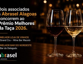 Associados da Abrasel Alagoas concorrem ao Prêmio Melhores da Taça 2026, da Prazeres da Mesa