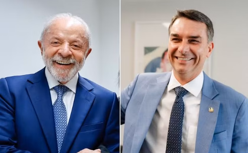 Datafolha 2º turno: Lula e Flávio têm 45% das intenções de voto