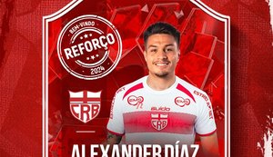 CRB anuncia contratação do atacante argentino Alexander Díaz