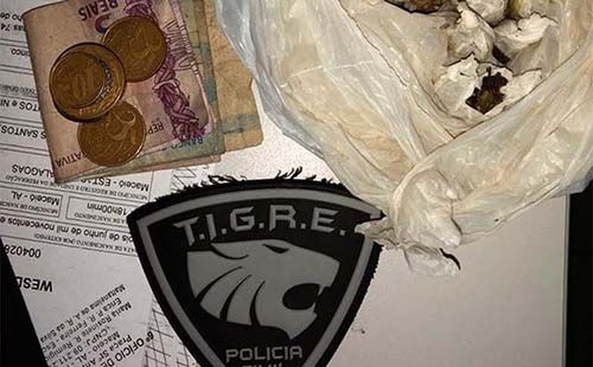 Policiais do Tigre apreendem menor com drogas no Santos Dumont