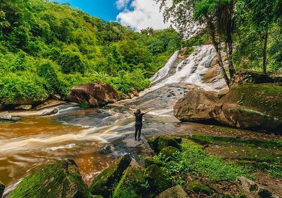 Cachoeira do Tombador é atrativo de aventura em Colônia Leopoldina